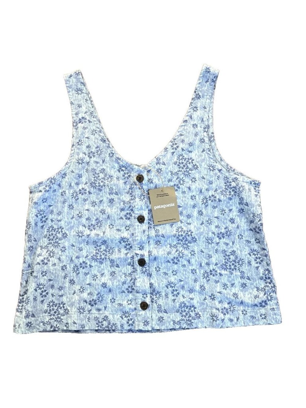 Patagonia Women's Garden Island Reversible Top Wildflower Purple Size Medium